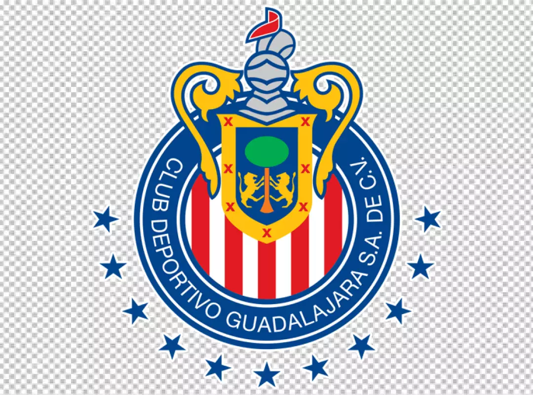 Club Deportivo Guadalajara Football Team Logo Emblem Chivas Soccer Crest