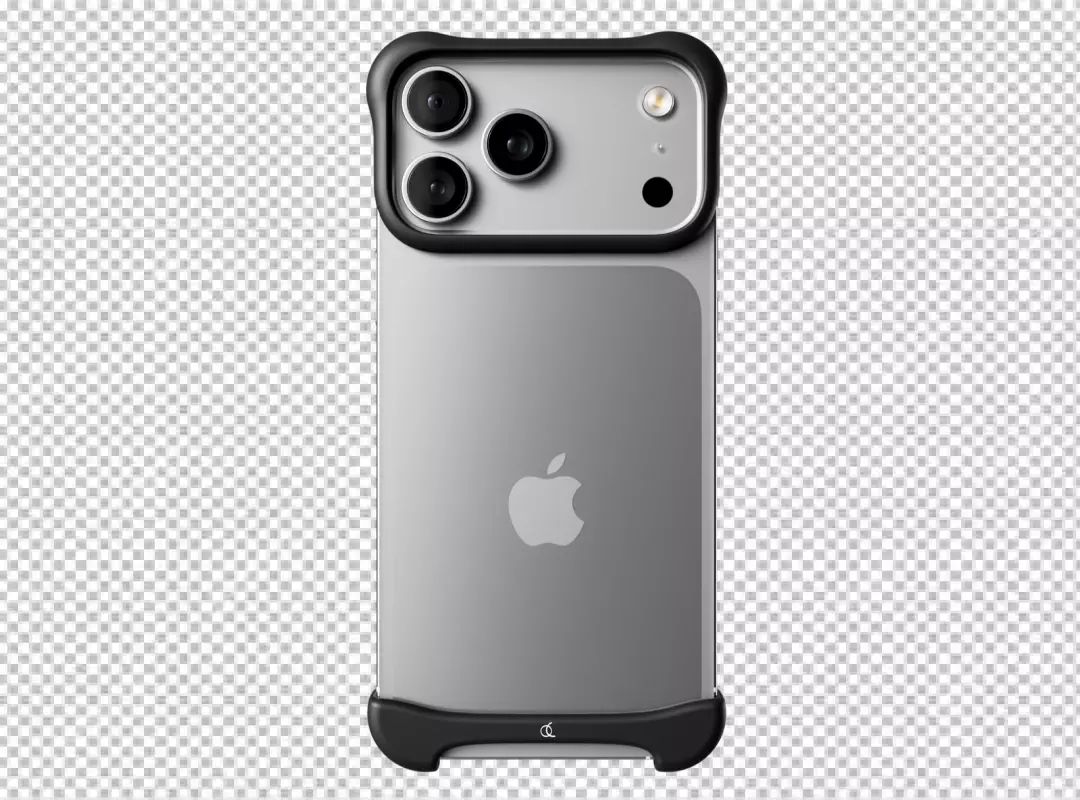 Premium Black Bumper Case Protecting Silver iPhone 15 Pro Max Triple Camera