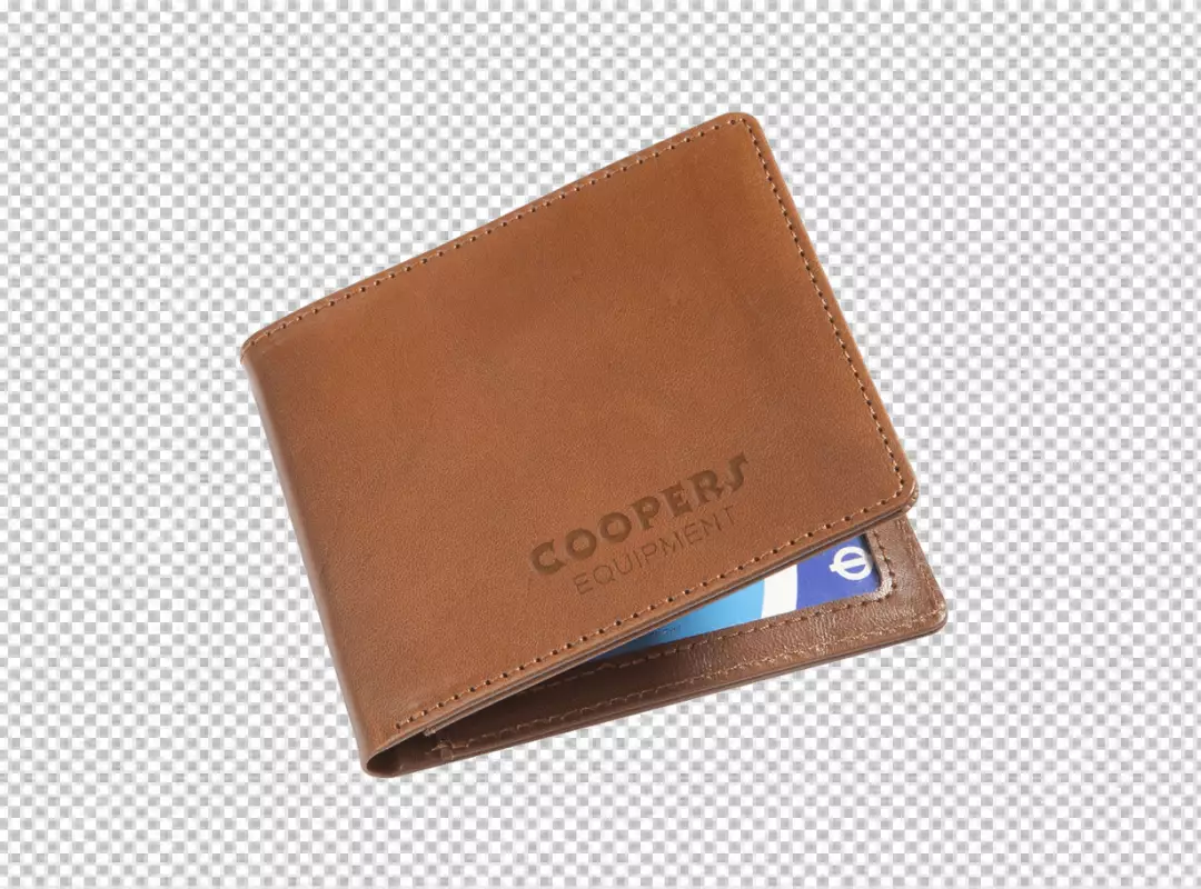 Stylish Brown Leather Bifold Wallet with Card for Everyday Essentials
