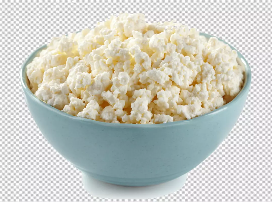 Free Premium PNG A bowl of sour cream cheese with mint leaves on it PNG