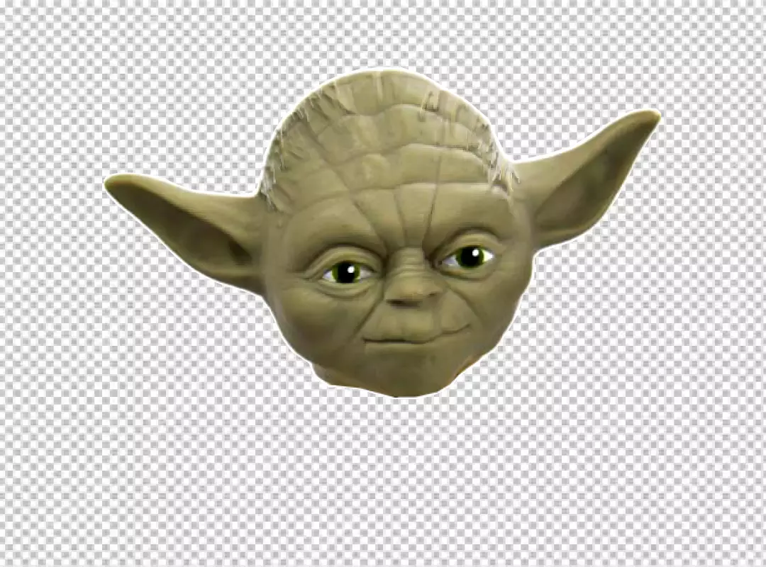Free Premium PNG Star Wars Yoda Character Close-Up