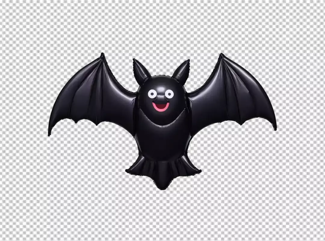 Cute Inflatable Black Bat Balloon for Halloween Decorations and Festive Party Supplies