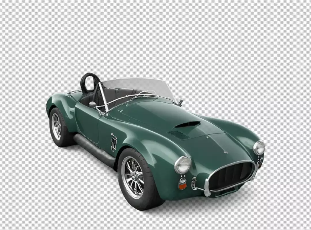 Classic Green Sports Car Convertible Elegant Performance Vehicle