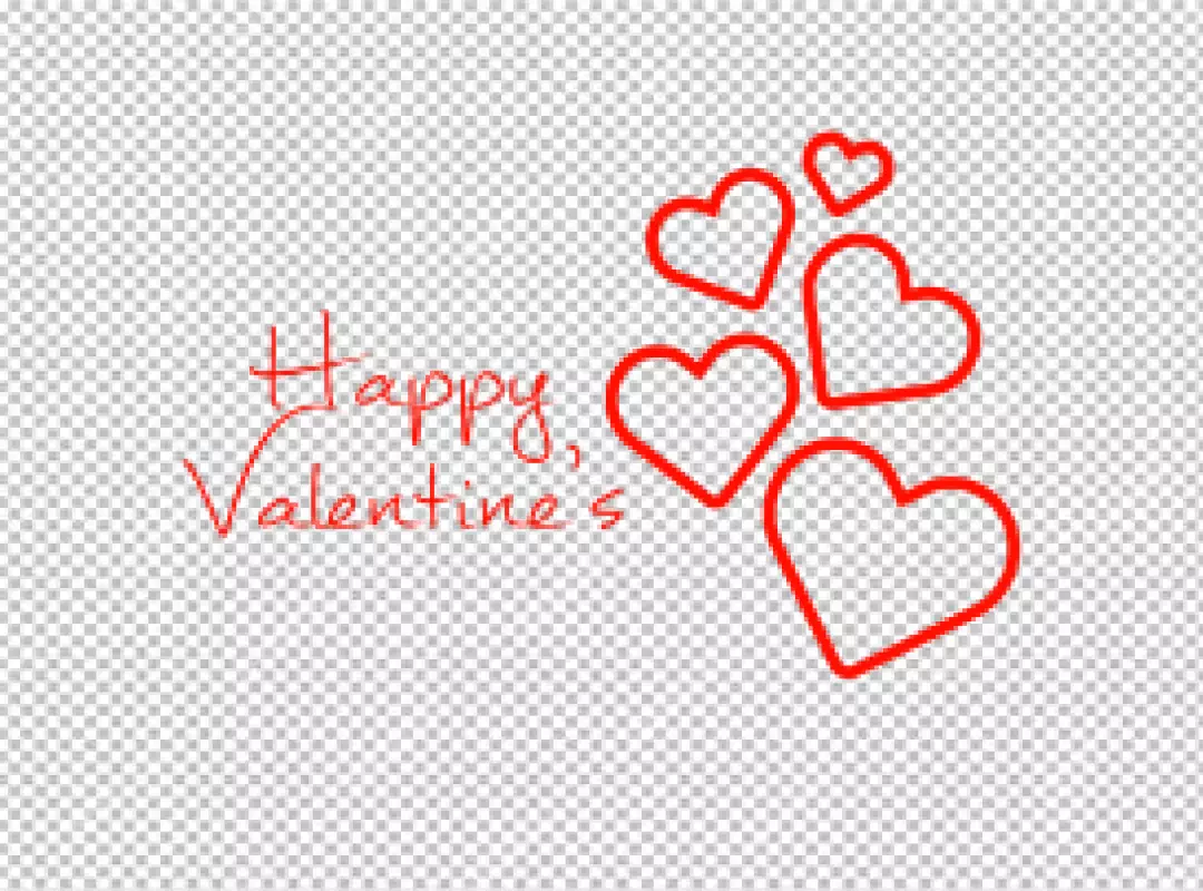 Happy Valentine's Day Hearts Love Celebration Greeting Card Design