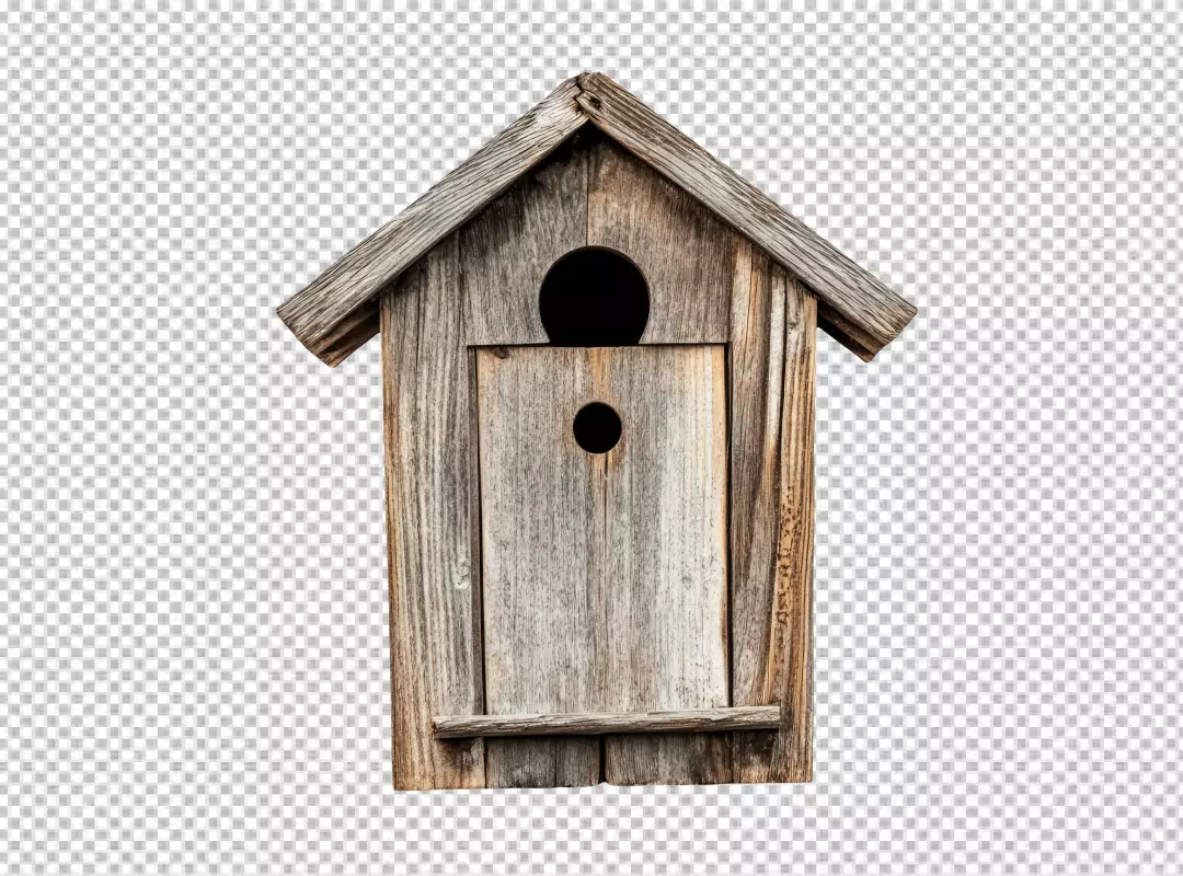 Charming Old Wooden Birdhouse for Nature-Inspired Projects