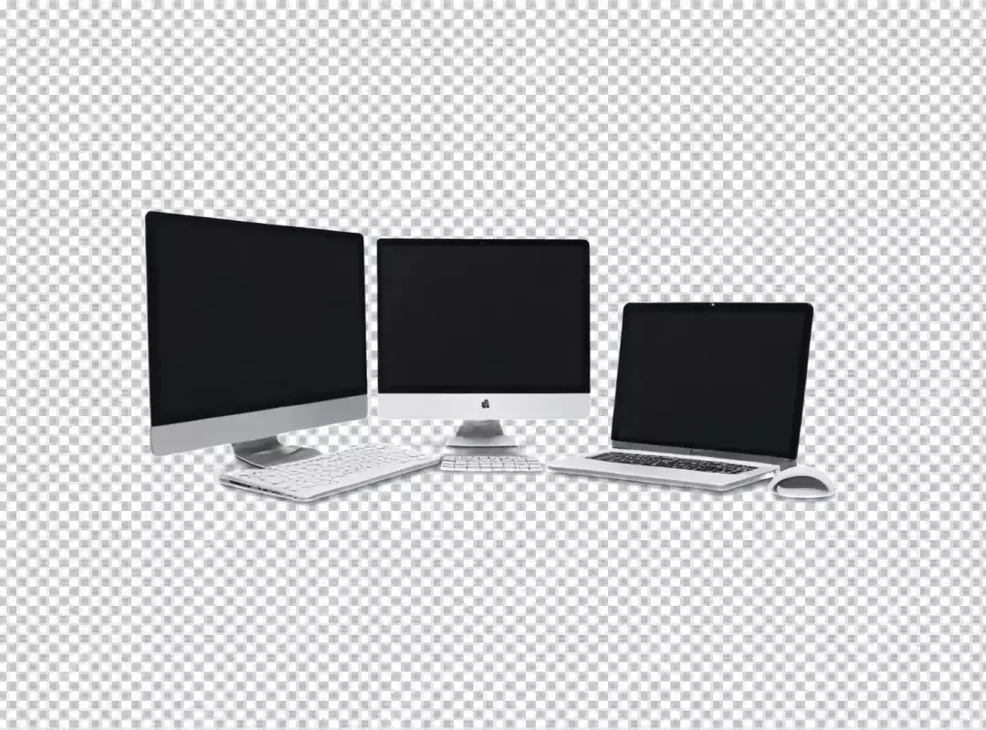 Modern Desktop and Laptop Computers Arranged for a Productive Workspace