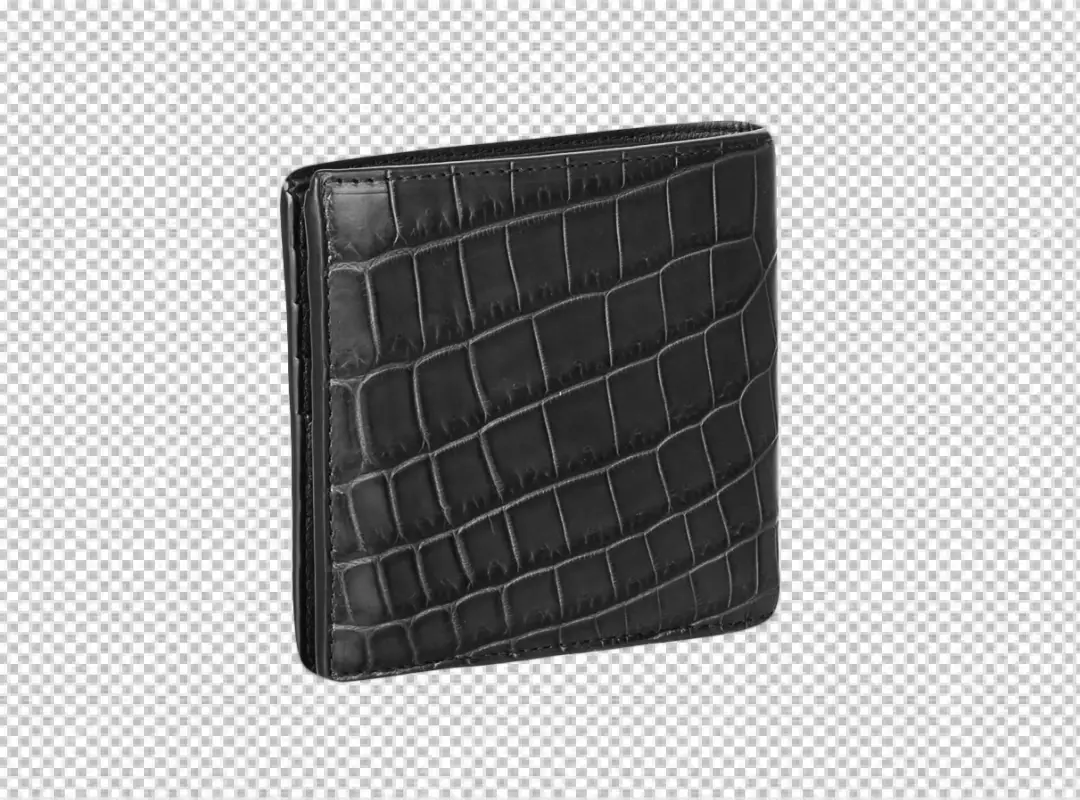 Stylish Black Crocodile Leather Wallet Luxury Accessory Elegant Design Fashionable Gift