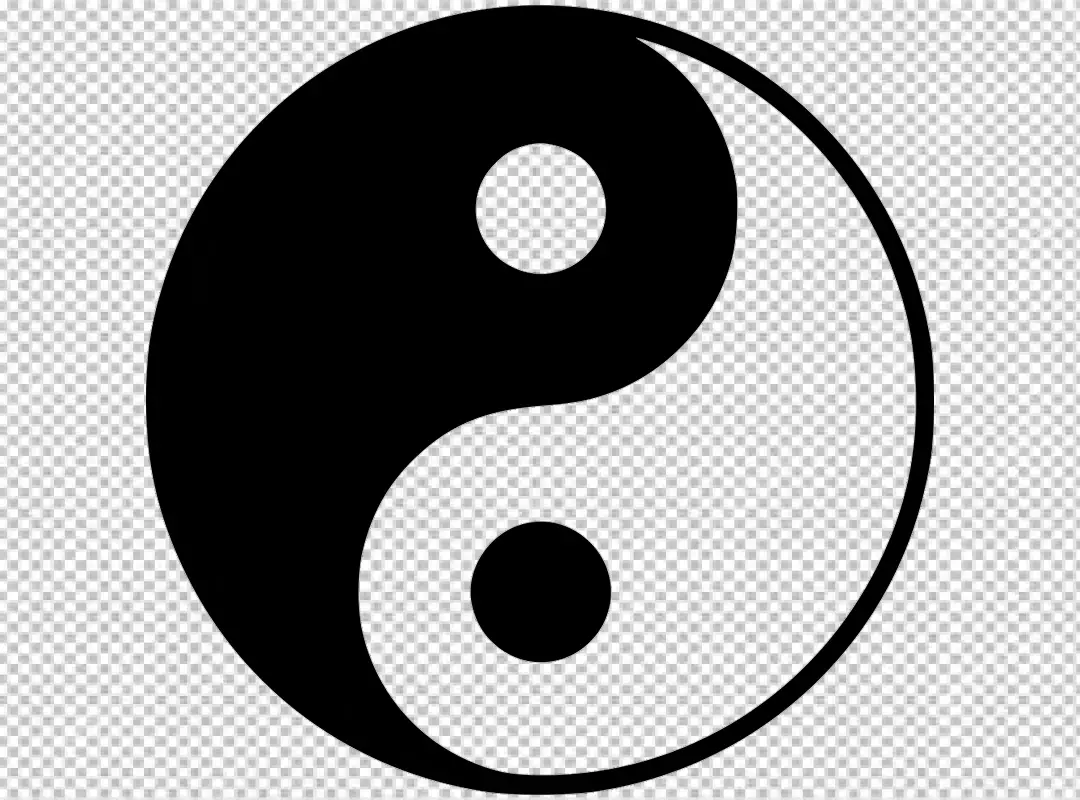 Free Premium PNG Traditional Yin Yang Balance Symbol