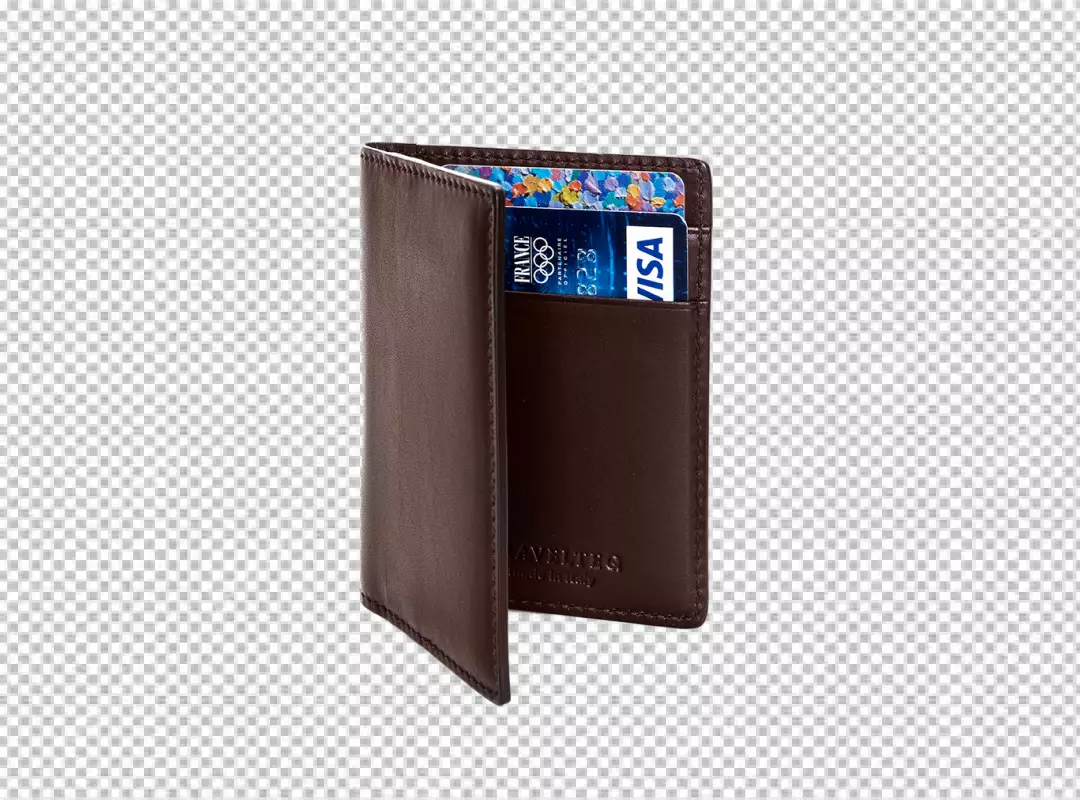 Elegant Brown Leather Wallet with Credit Cards Financial Security and Modern Payment