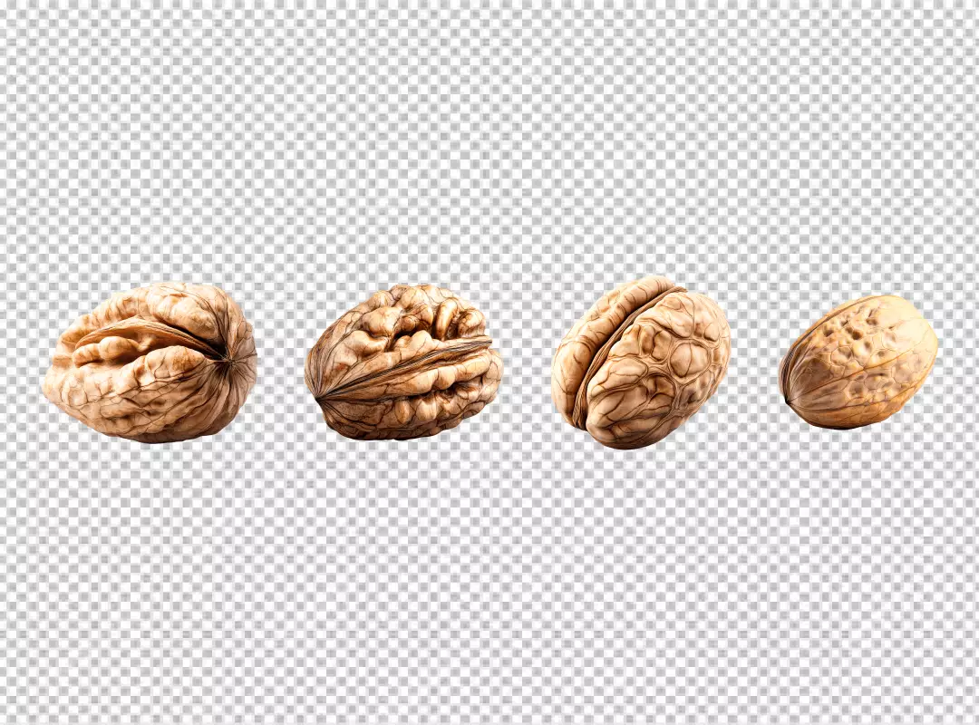 Delicious Fresh Walnut Halves PNG Cutout for Healthy Snacking and Culinary Creations
