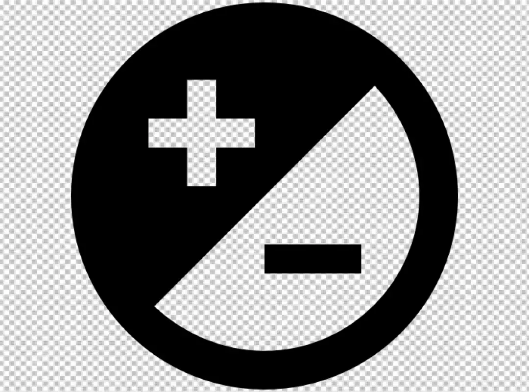 Free Premium PNG Minus-Plus black an wight icon