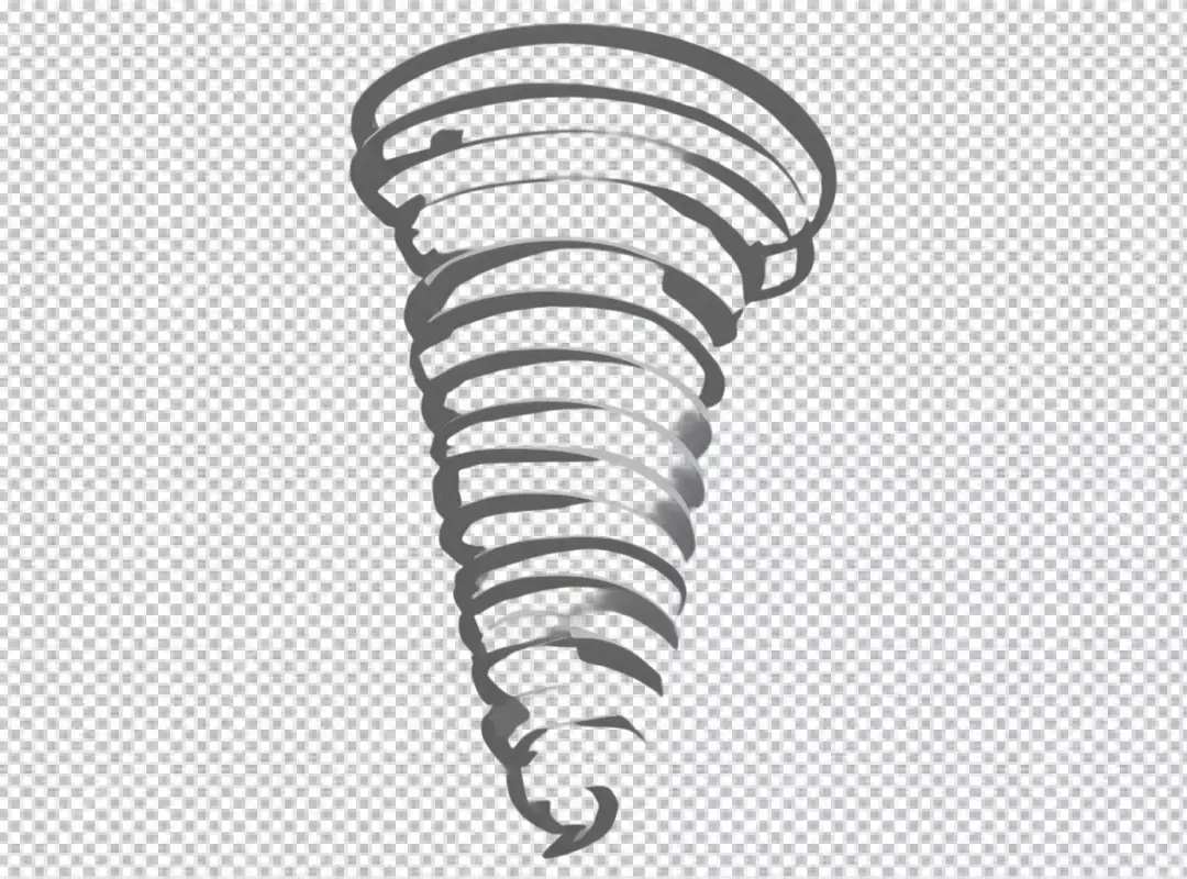 Abstract Gray Swirl Vortex Element for Weather Graphics and Dynamic Design