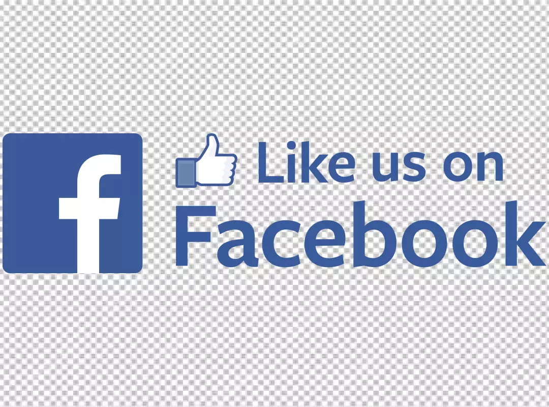Free Premium PNG Facebook Like Us Social Media Icon with Thumbs Up