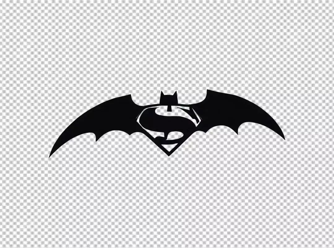 Iconic Batman Superman United Shield Logo Symbolizing Heroic Alliance