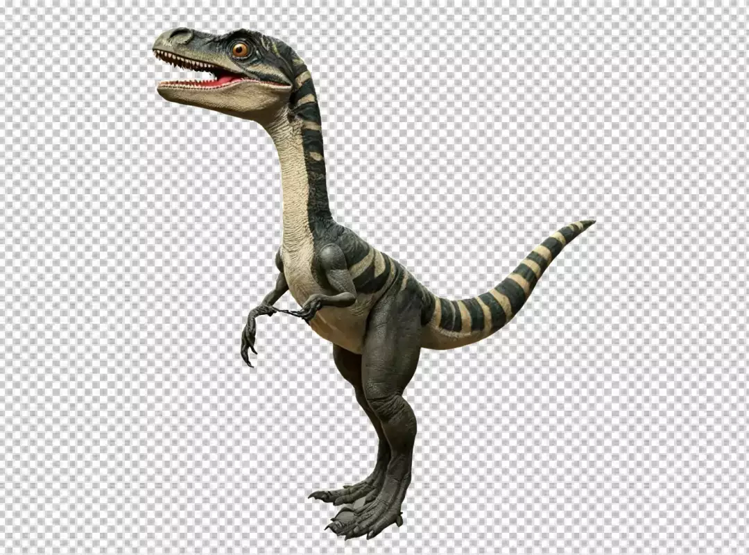 Realistic 3D Render of a Coelophysis Dinosaur, a Prehistoric Predator from the Jurassic Period