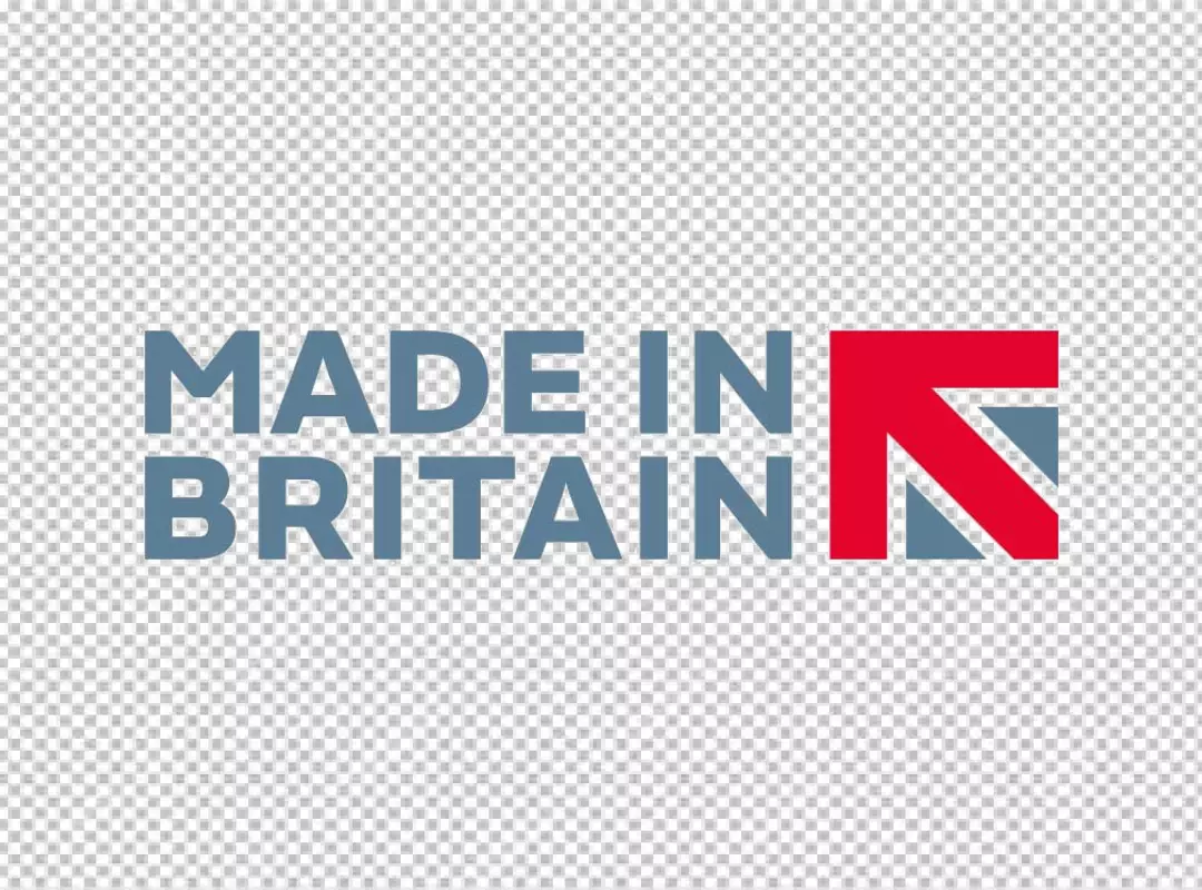 Free Premium PNG Made in Britain Logo with Union Jack Elements