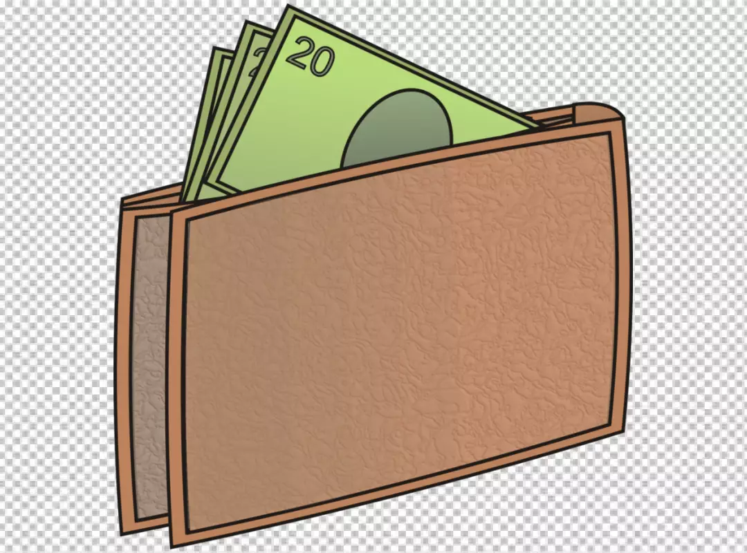 Brown Wallet Full of Twenty Dollar Bills Money Finances