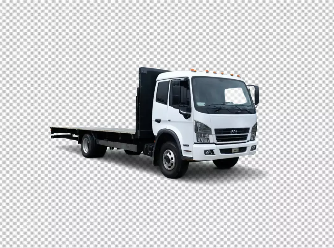 Brand New White Flatbed Truck for Commercial Transportation and Logistics