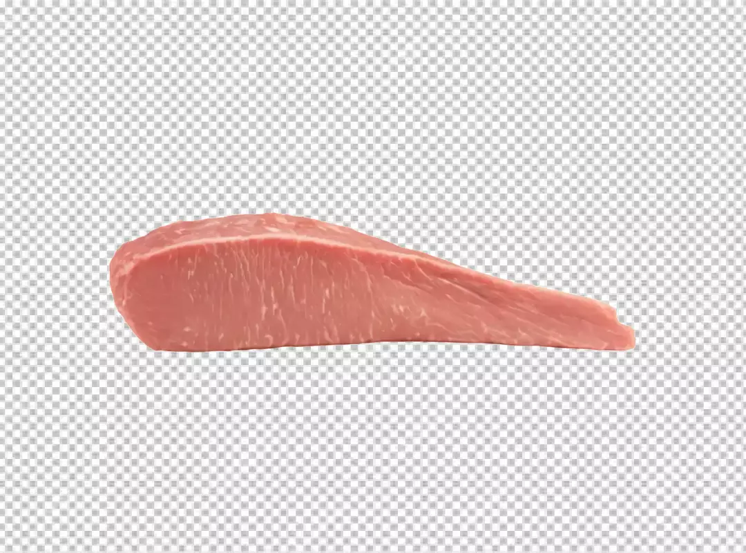 Fresh Raw Pork Loin Cut Isolated on White for Culinary Delights
