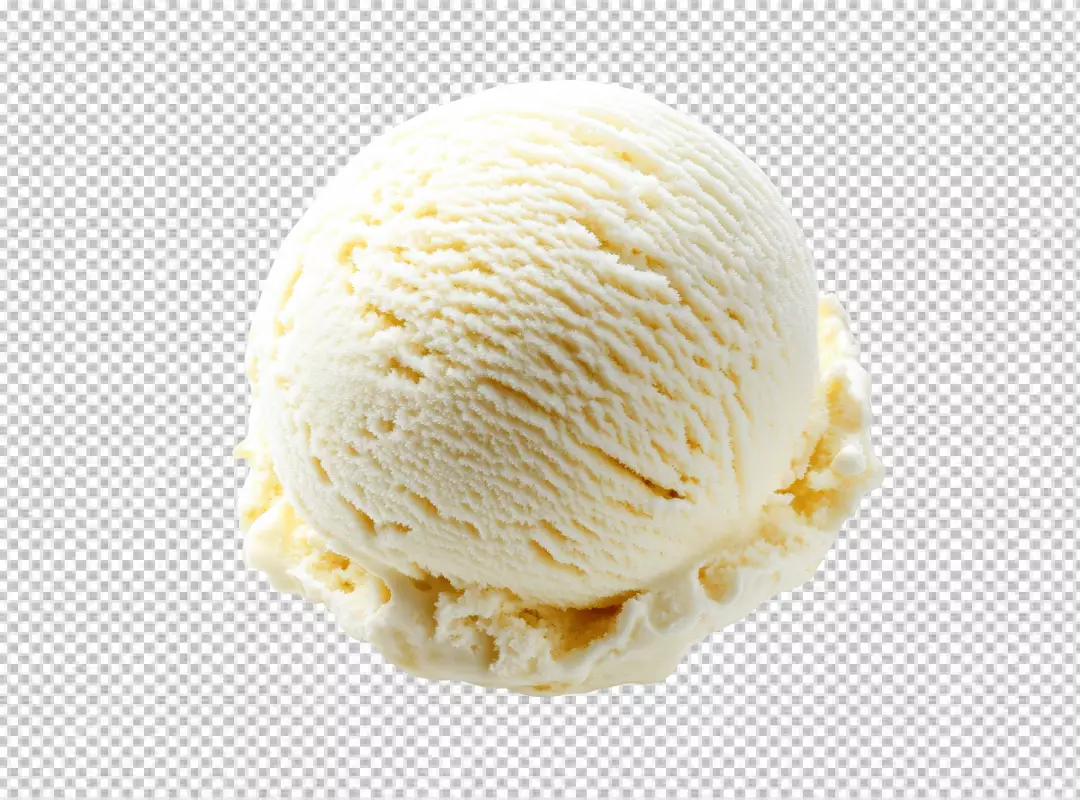 Delicious Creamy Vanilla Ice Cream Scoop for Sweet Dessert Designs