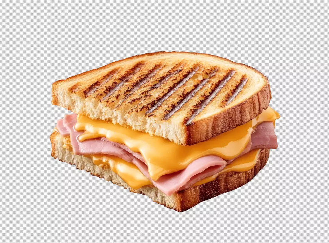 Delicious Grilled Ham and Cheese Sandwich for a Hearty Snack or Lunch