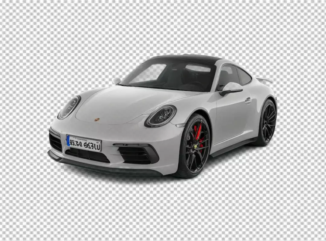 Modern Light Grey Porsche 911 Sports Car Elegant Design and Performance