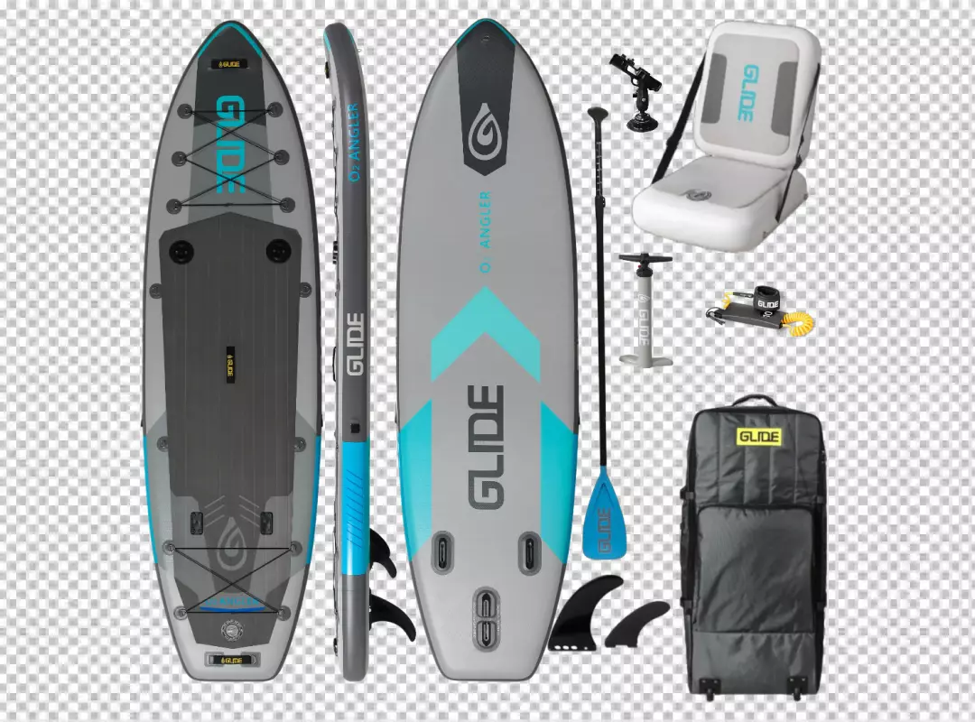 Complete Inflatable Stand Up Paddleboard Kit for Fishing and Angling Adventures
