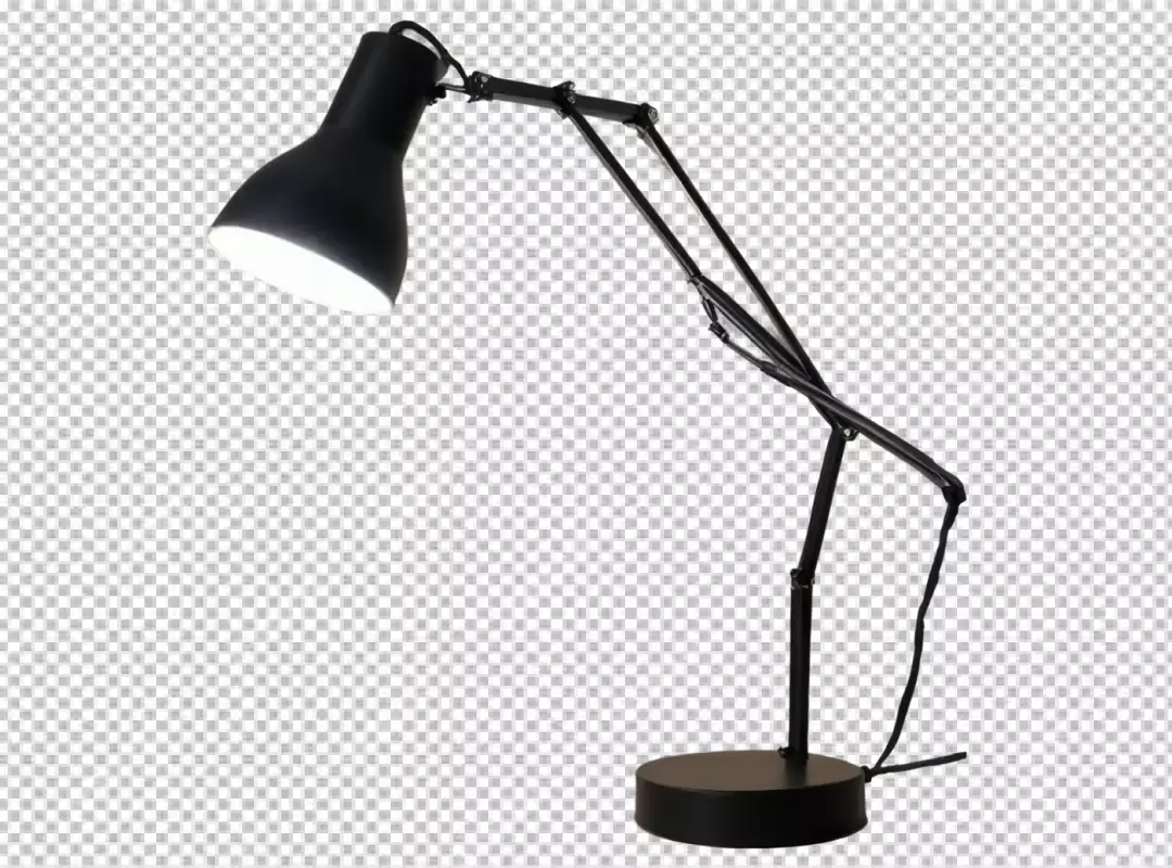 Modern Black Adjustable Desk Lamp Providing Focused Illumination for Workspace