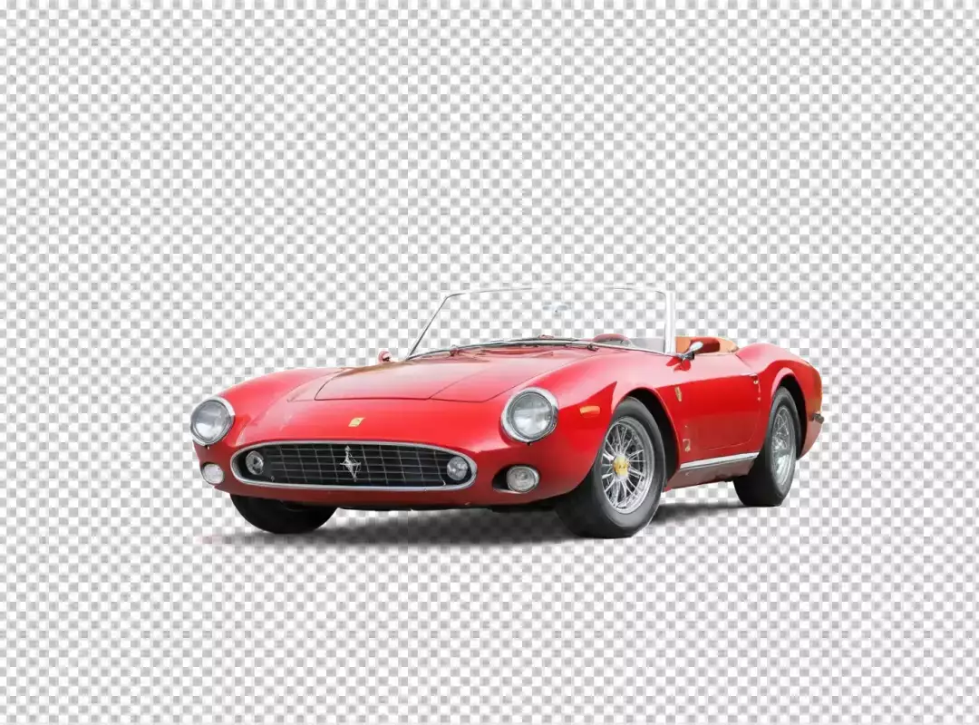 Iconic Vintage Red European Sports Convertible with Timeless Italian Design