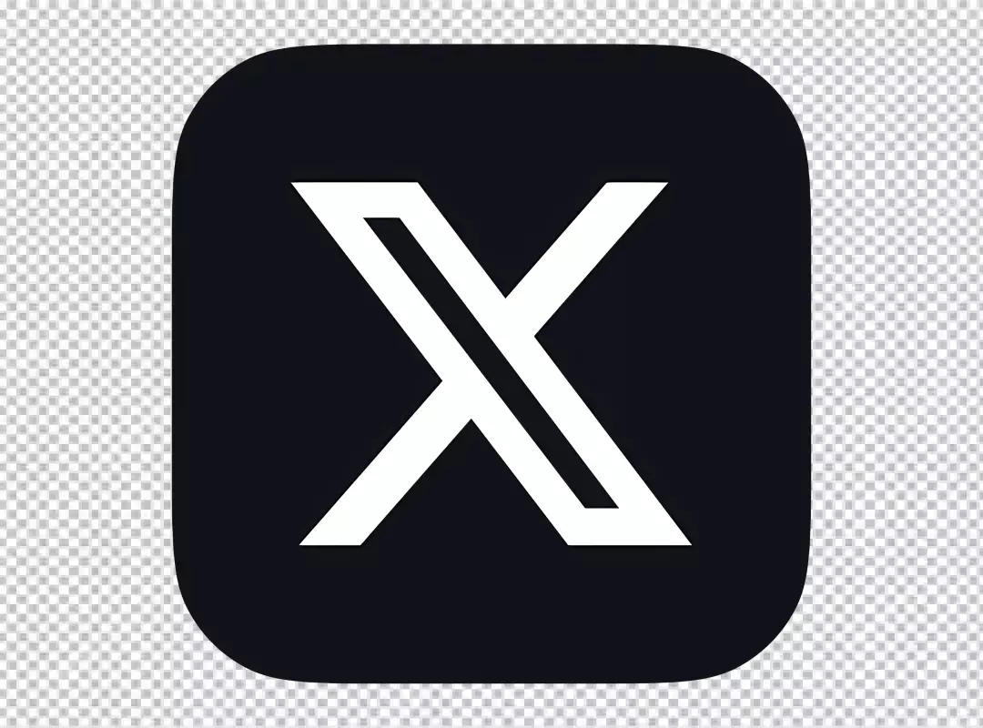 Sleek White X Mark in Black Rounded Square Modern Digital Icon X logo, Twitter logo