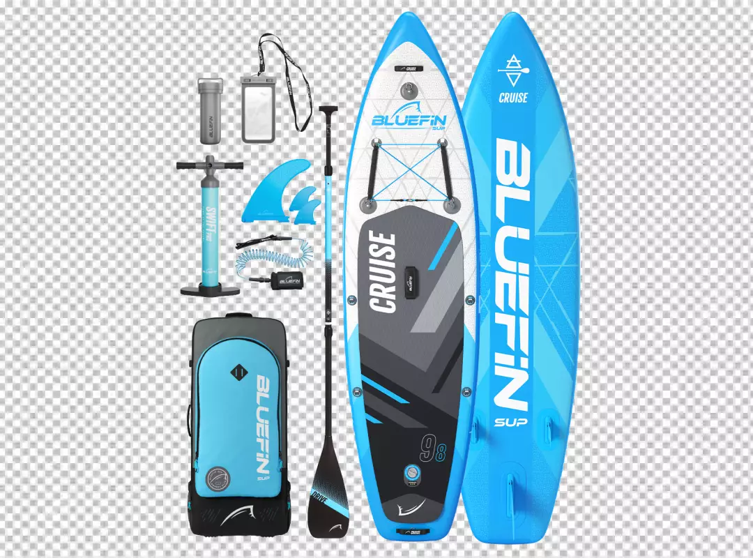 Bluefin Cruise Inflatable Stand Up Paddleboard Kit with Complete Water Sports Accessories