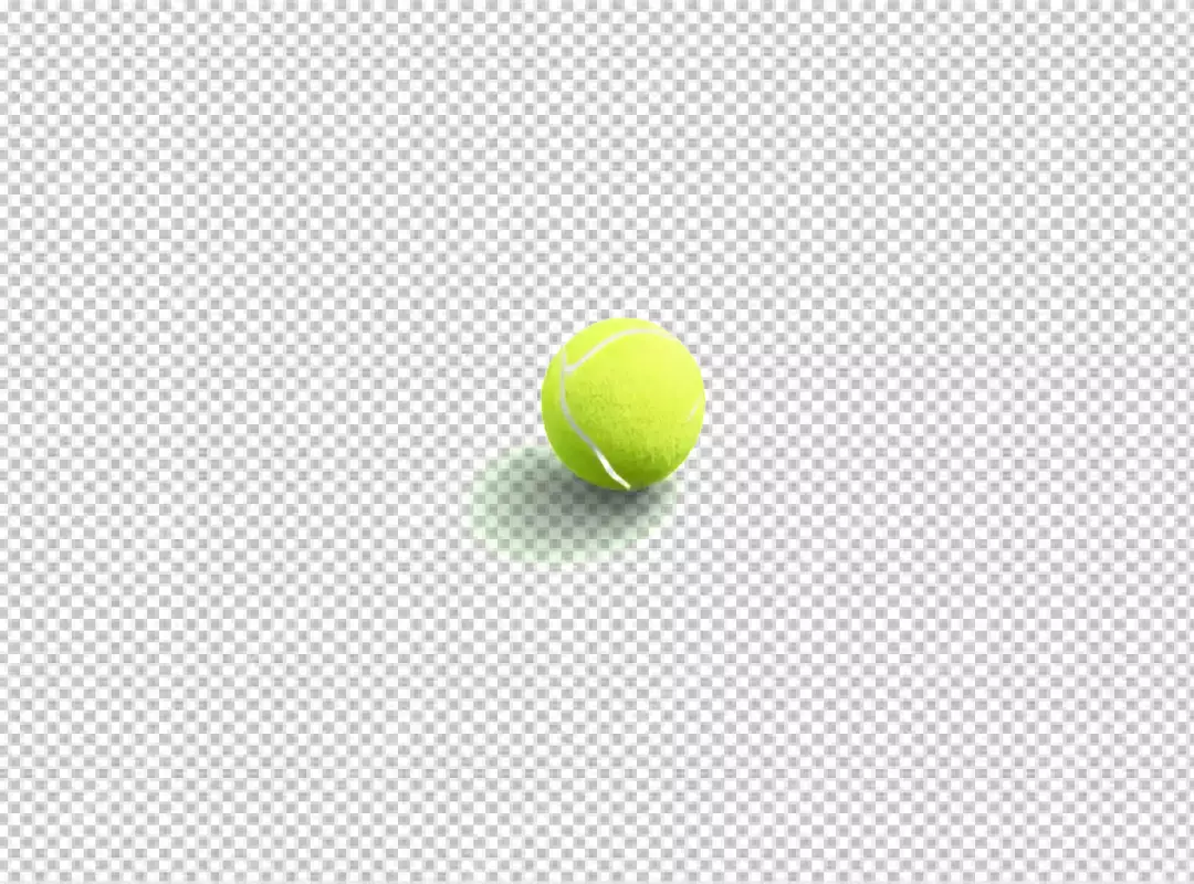 Vibrant Neon Green Tennis Ball Isolated on a Clean White Background
