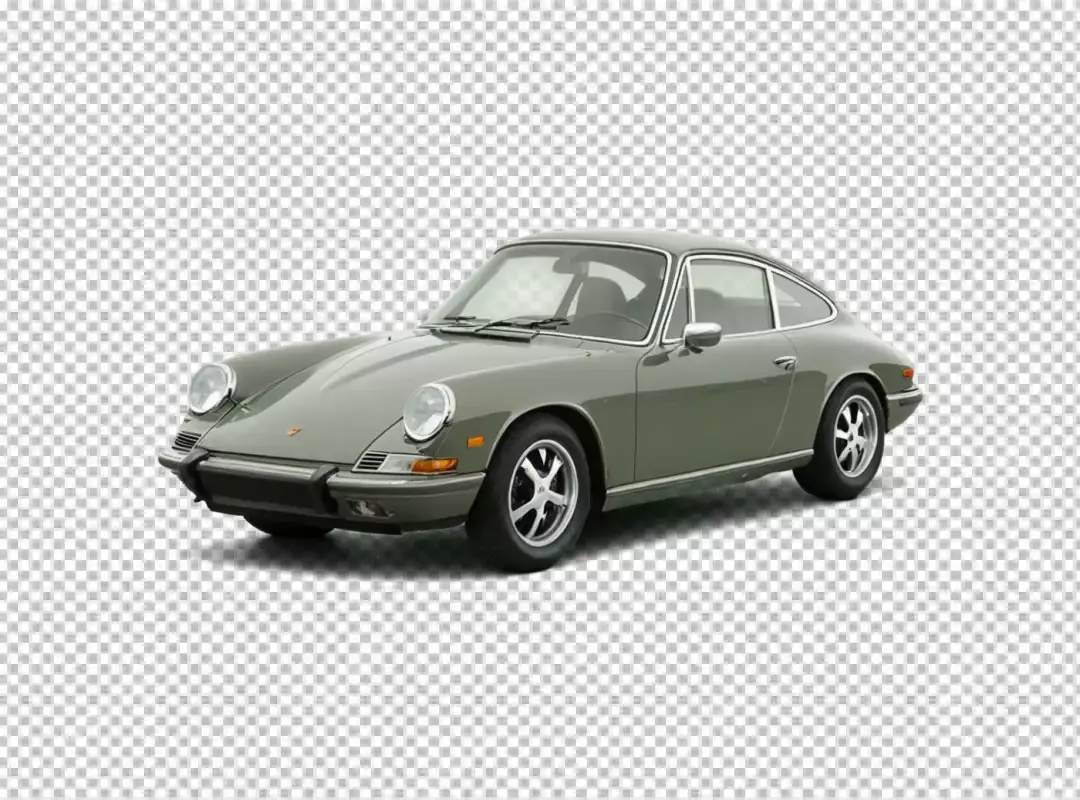 Iconic Vintage Porsche 911 Coupe in Classic Olive Green Elegance