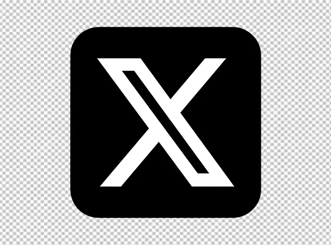 Minimalist White X Mark Icon in Rounded Black Square for Digital Design