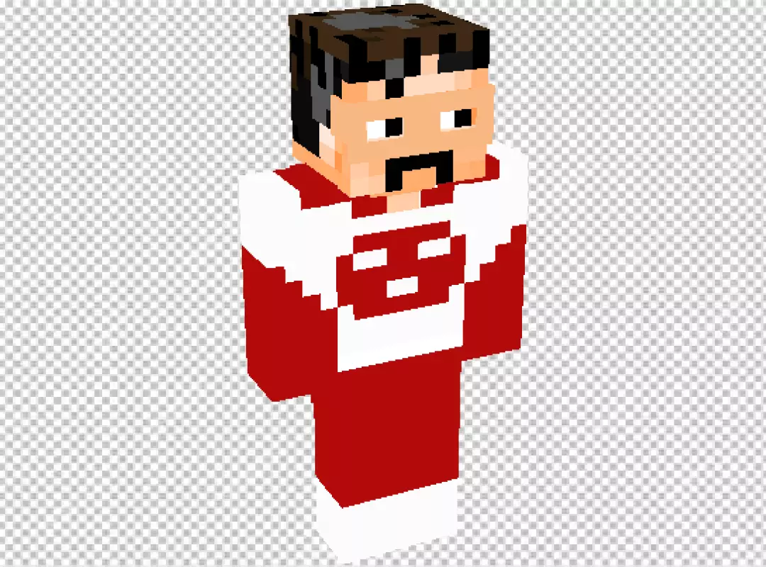 Minecraft Omni-Man Skin Pixelated Superhero Character 3D Render
