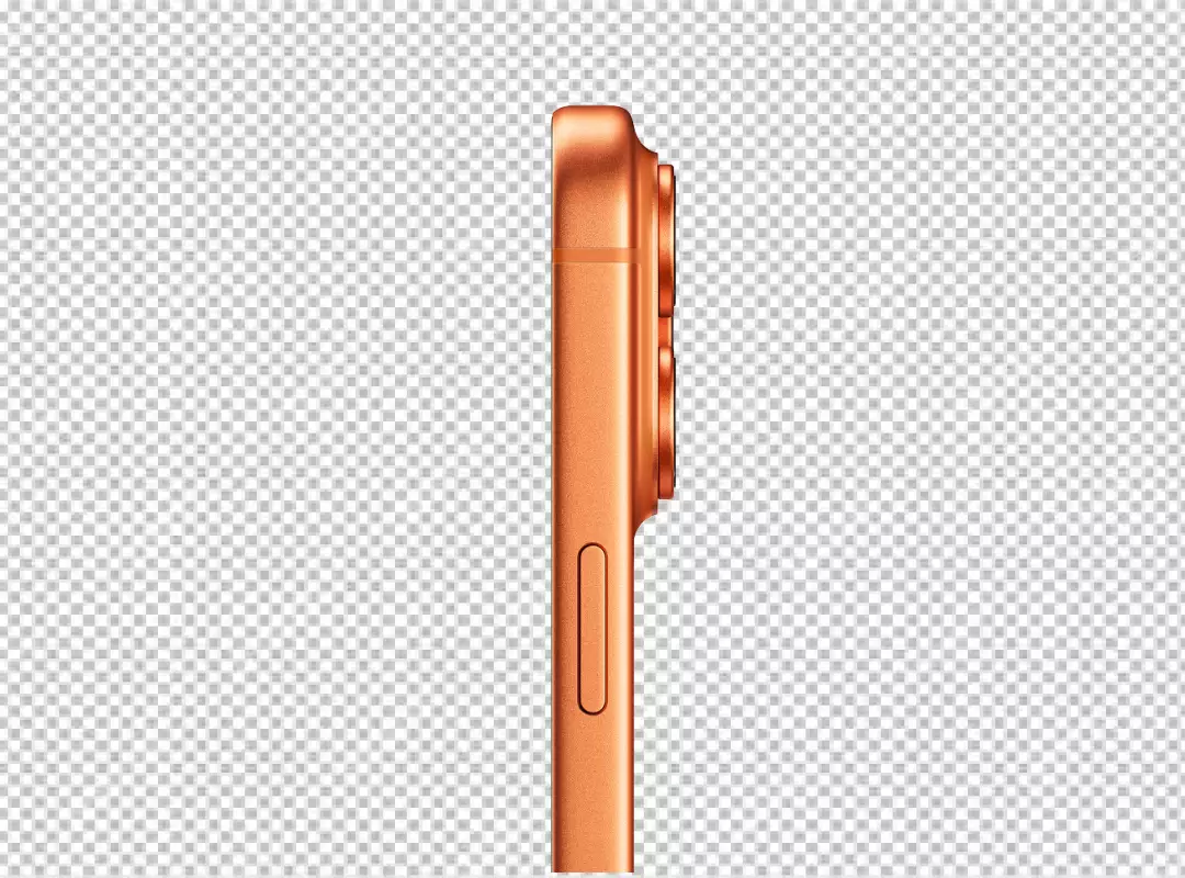 Sleek Orange Smartphone with Triple Camera System and Advanced Features