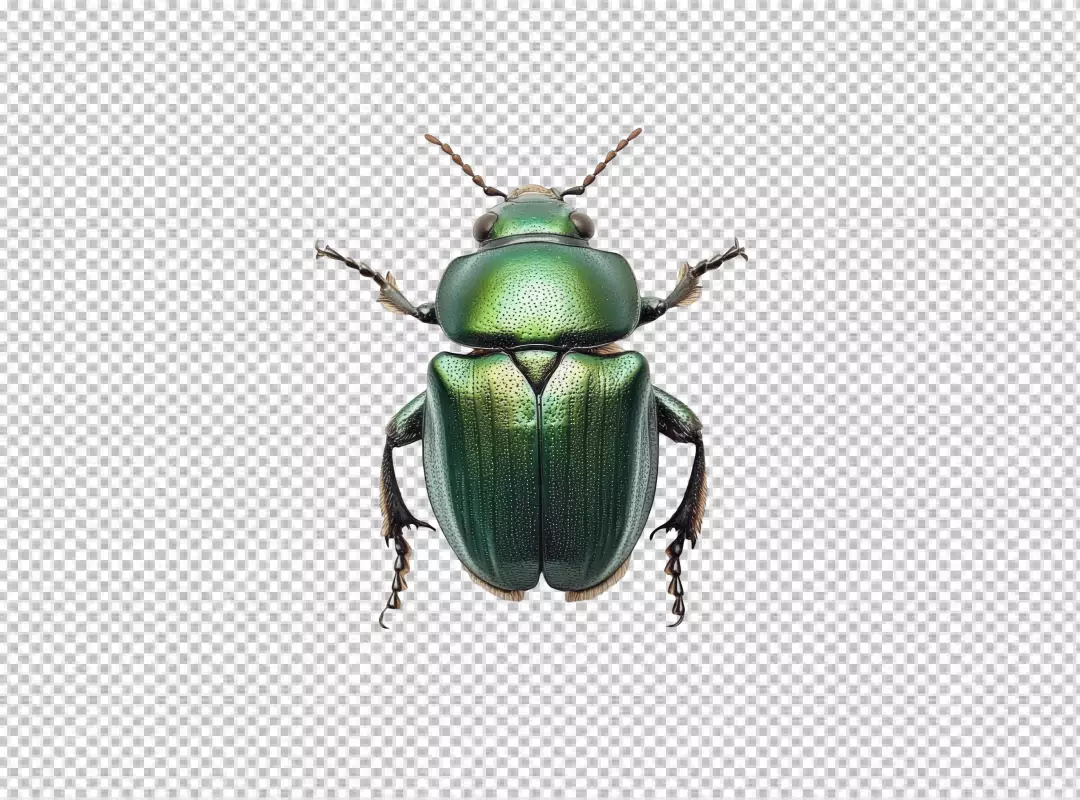 Vibrant Green Beetle Macro for Nature and Entomology Designs
