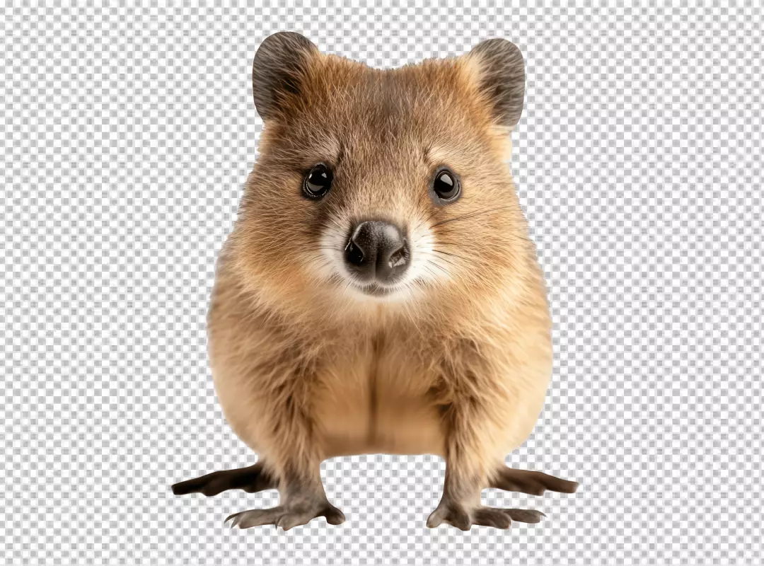 Happy Quokka Looking Cute for Animal Wildlife Designs
