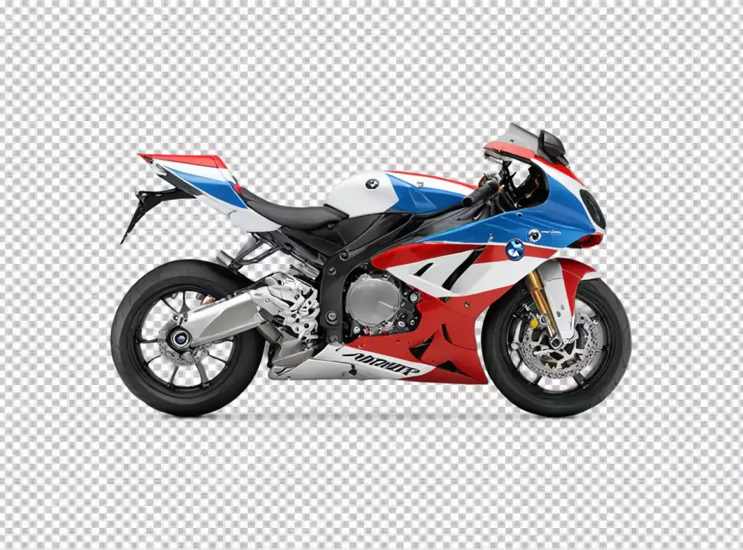 Dynamic BMW S1000RR Sport Motorcycle Side Profile with M Motorsport Livery