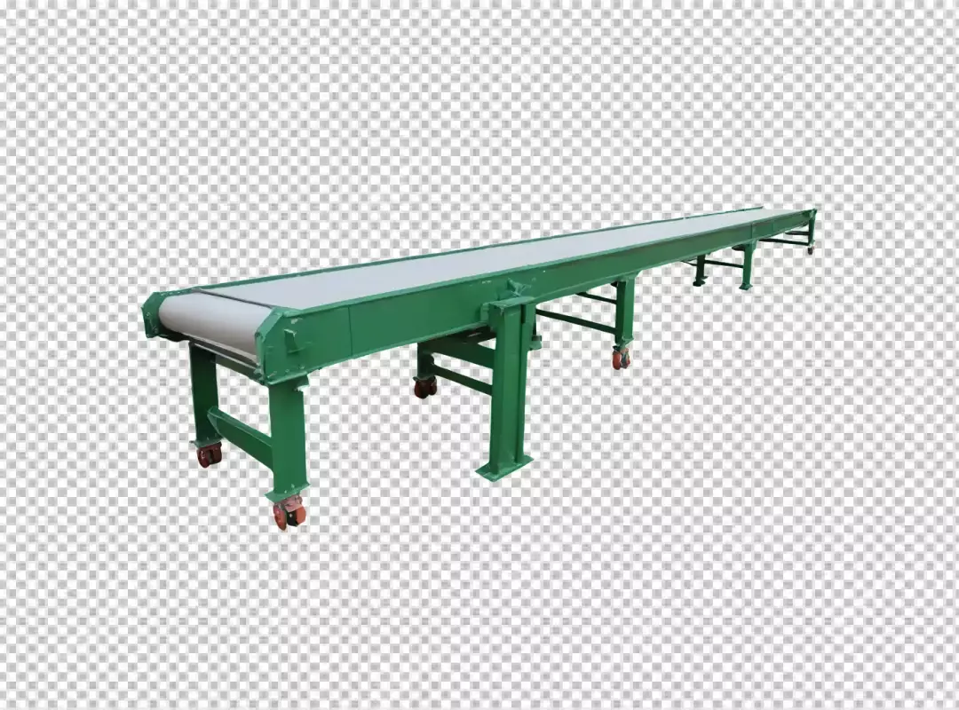 Robust Industrial Conveyor Belt System on Wheels for Efficient Material Handling