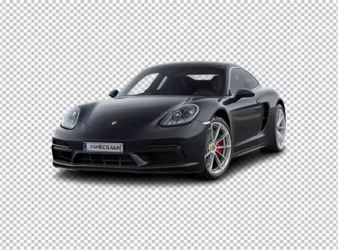 Luxury Dark Grey Porsche Performance Coupe with Distinctive Red Calipers