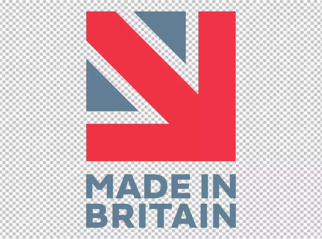 Free Premium PNG Official Made in Britain Emblem Logo with Union Jack Elements