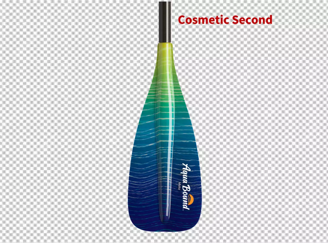 Vibrant Kayak Paddle Blade with Green and Blue Gradient Design from Aqua Bound Malta