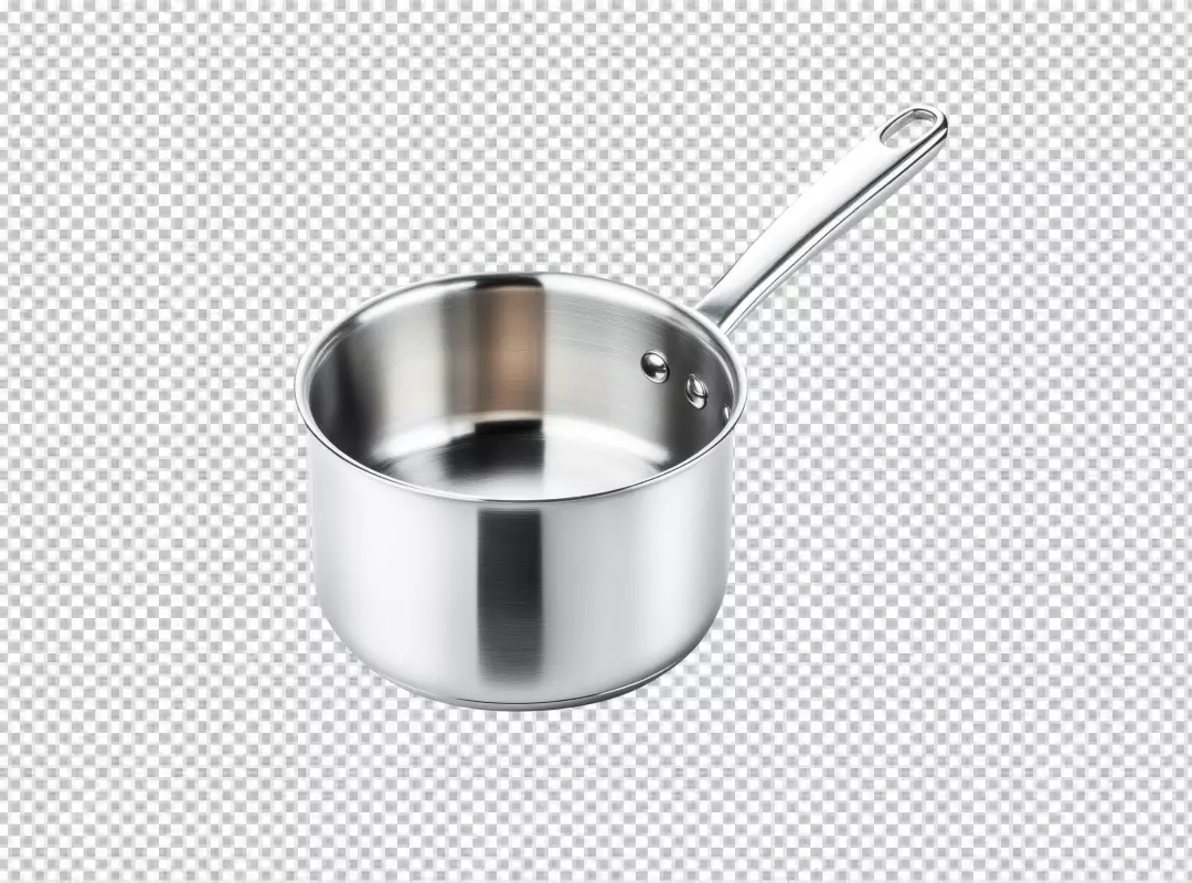 Shiny Stainless Steel Saucepan for Everyday Cooking and Culinary Use