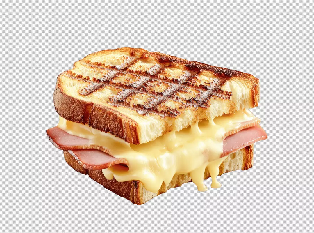 Delicious Grilled Ham and Cheese Sandwich Melted Cheese Food Photography Comfort Meal