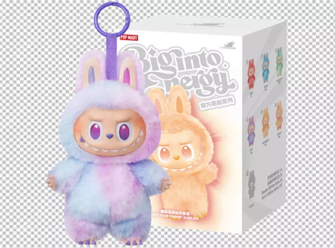 Vibrant Pop Mart Labubu Monster Plush Bunny Collectible Figure with Keychain and Blind Box