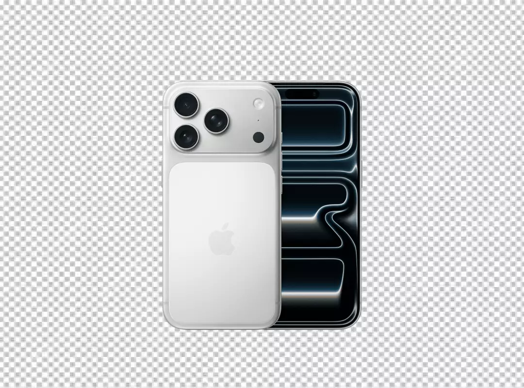 Modern White iPhone Pro Max showcasing triple camera and sleek design with glowing screen