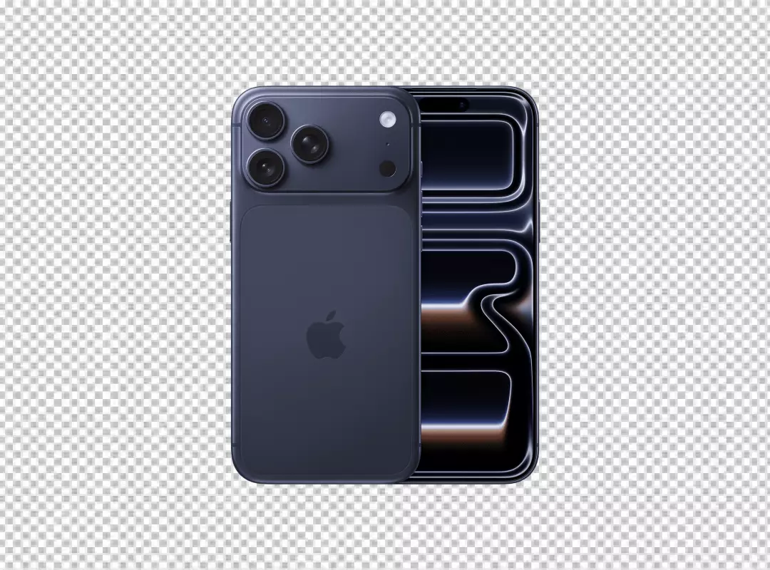 Sleek Deep Purple iPhone 15 Pro Max: Advanced Smartphone Photography on Black