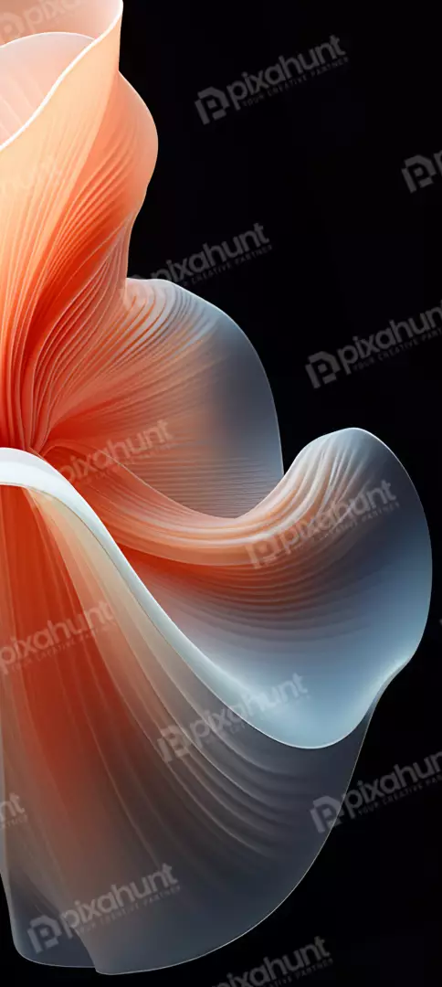 Free Premium Stock Photos Abstract flowing organic forms with soft lighting and a dark background