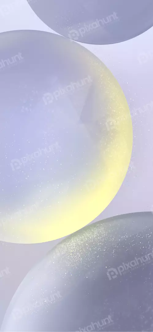 Free Premium Stock Photos Abstract Soft Sphere Forms with Glowing Particles in Pastel Tones